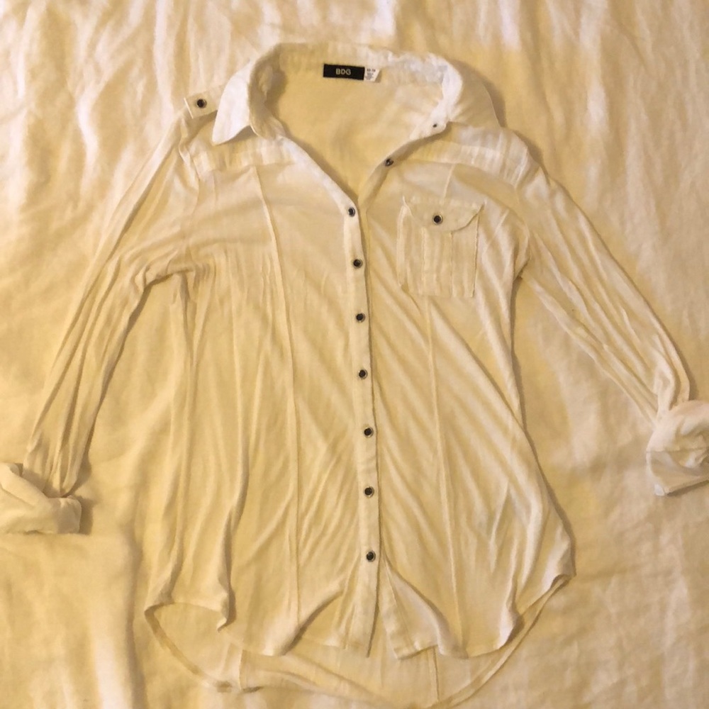 BDG Long Sleeved Button Down Top